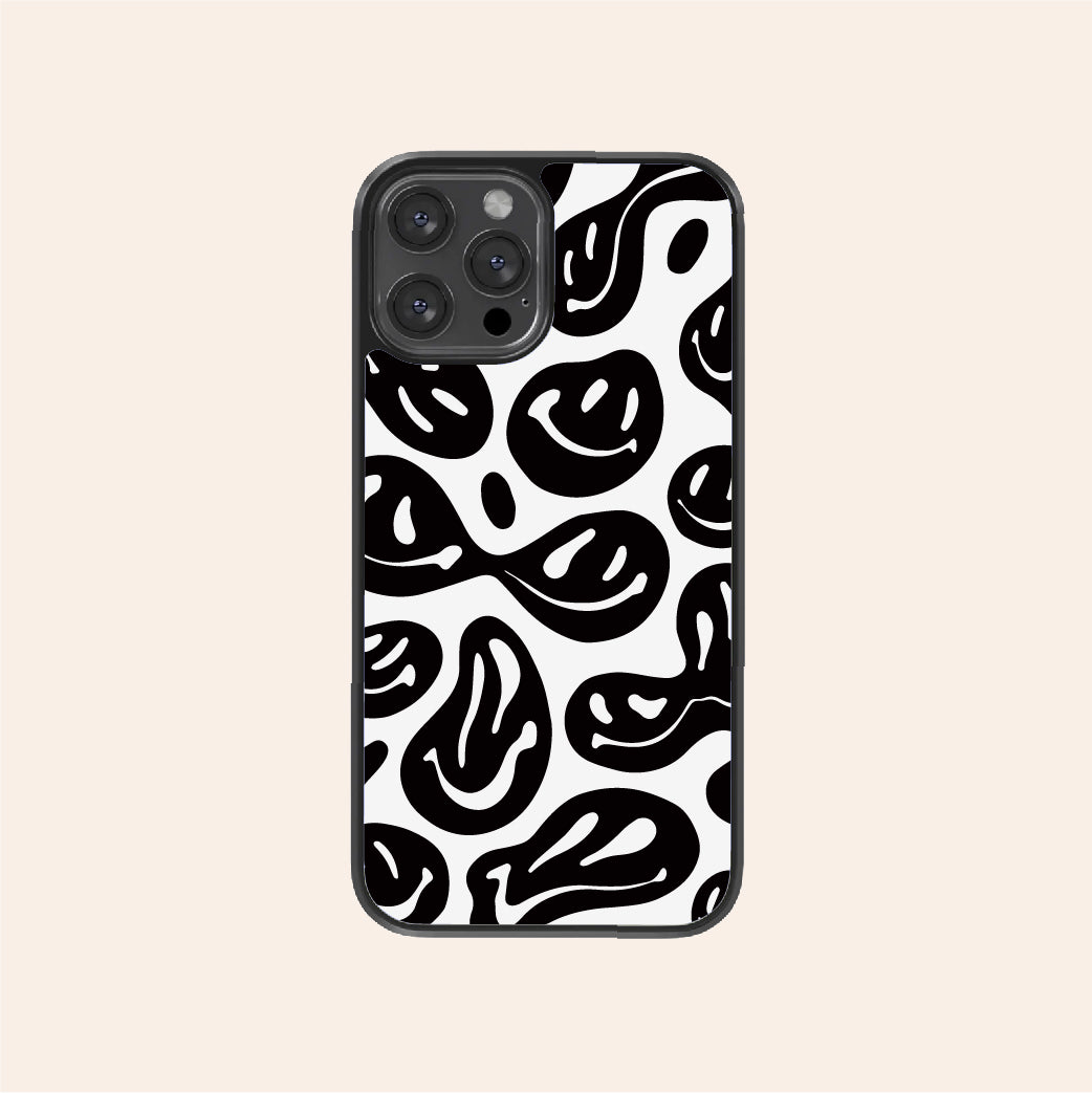 Drippy Smiley Face Phone Case muunrock