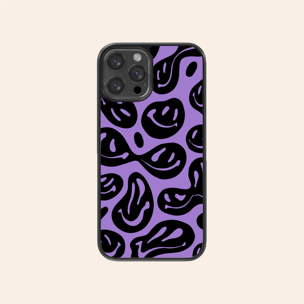 Drippy Smiley Face Phone Case muunrock