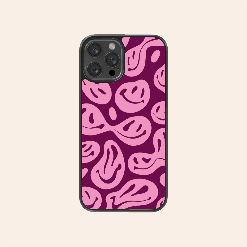 Drippy Smiley Face Phone Case muunrock